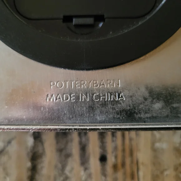 POTTERY BARN Silver Multi-Time Zone Wall Clock - Picture 4 of 5